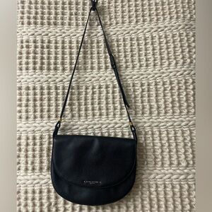 Marc Jacobs Large Supple Black Pebbled Leather Flap Top Messenger Crossbody